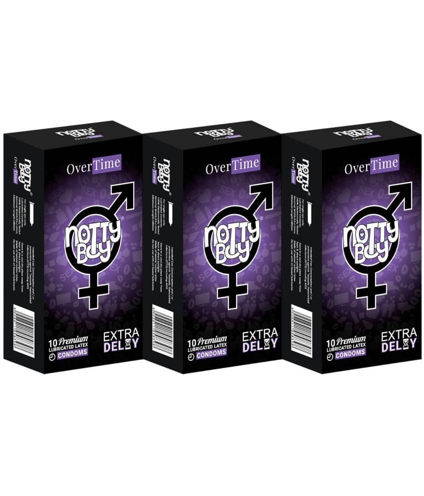 NottyBoy Over Time Prolong Pleasure Condoms - 30 Units