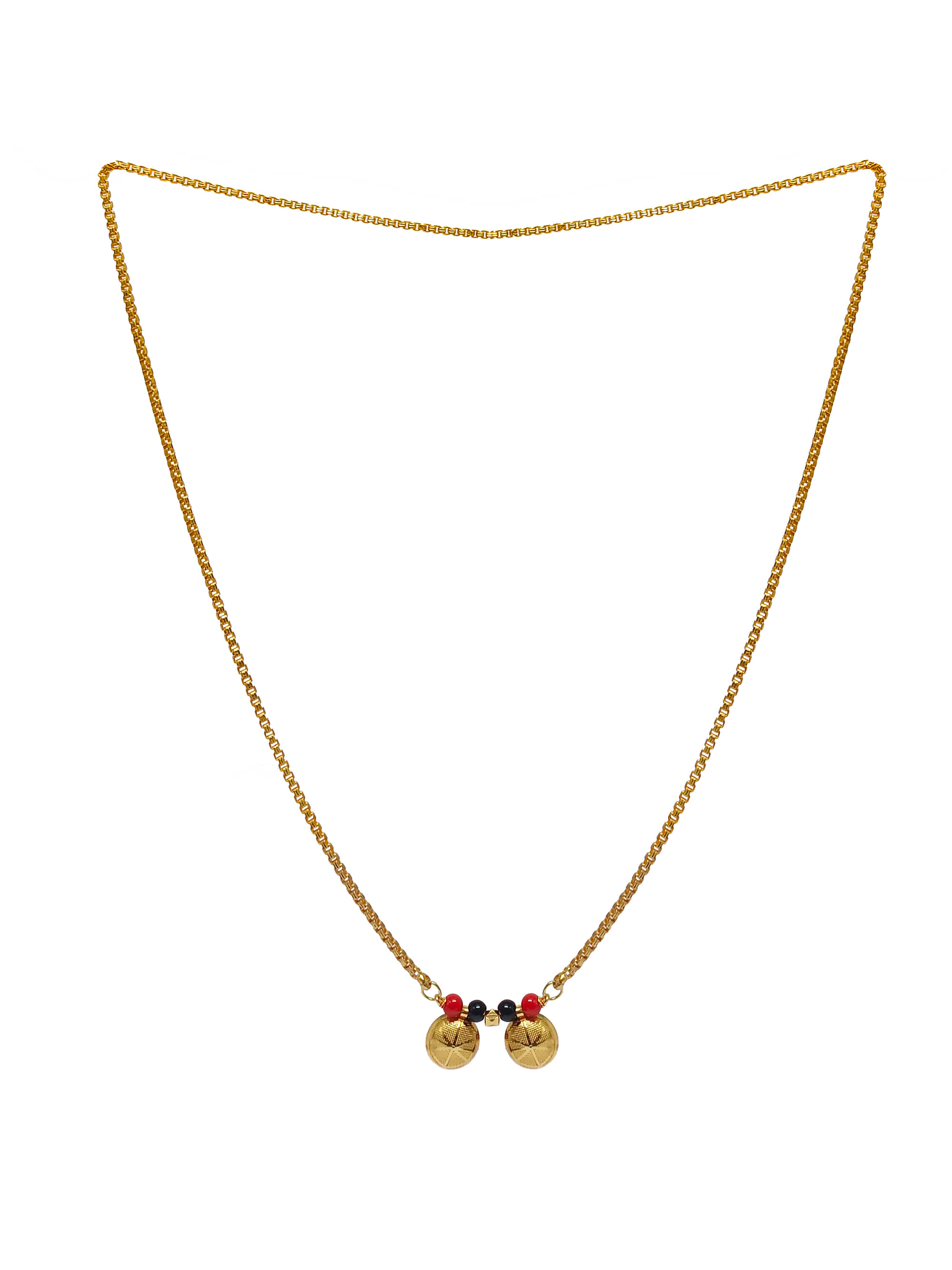 SHANKH-KRIVA Golden Mangalsutra ( Pack of 1 )