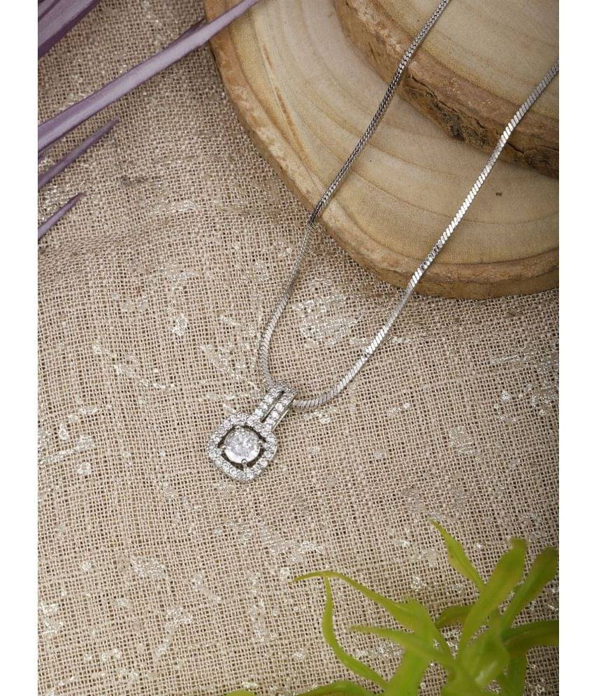     			Sunhari Jewels White Pendant ( Pack of 1 )