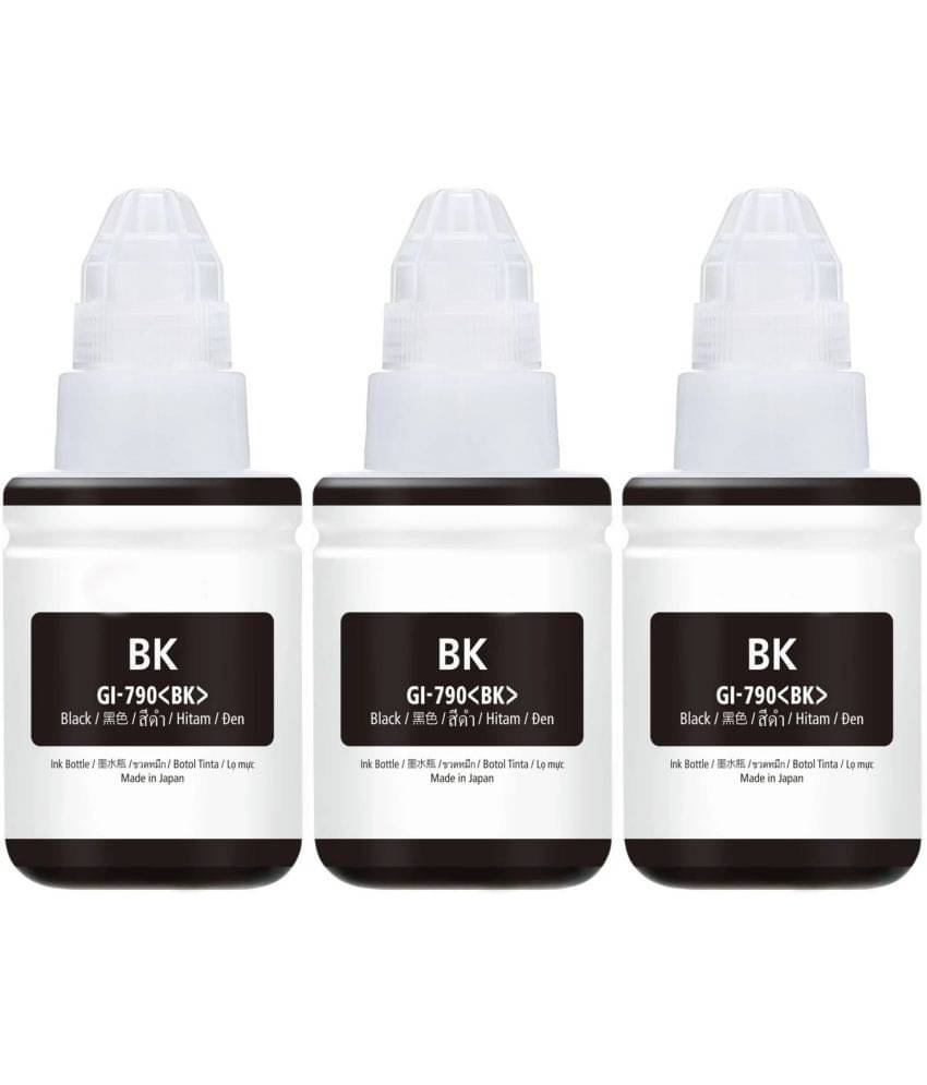     			TEQUO For Gi-790 G1010 Black Pack of 3 Cartridge for GI-790 INK Printers G1000,G1010,G1100,G2000,G2002,G2010,G2012,G2100,G3000,G3010,G3012,G3100