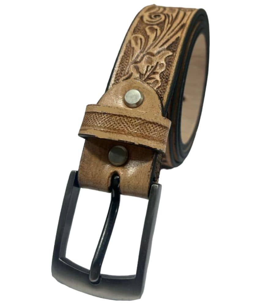 ULTIFAB - Brown Leather Men's Casual Belt ( Pack of 1 )