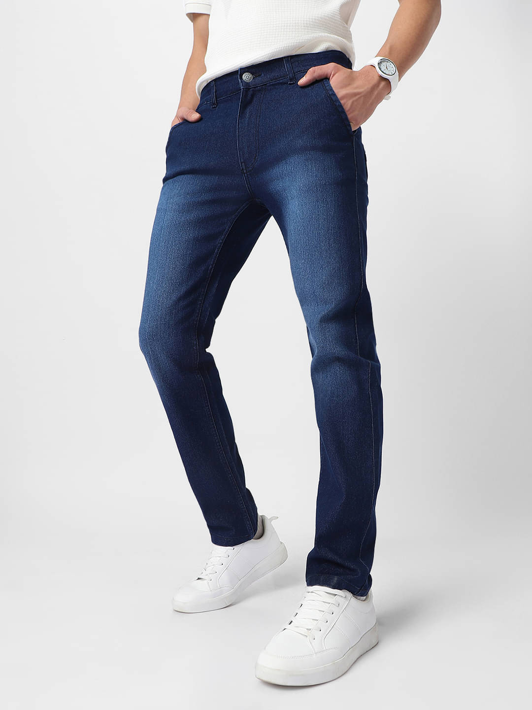     			Urbano Fashion Regular Fit Washed Men's Jeans - Dark Blue ( Pack of 1 )