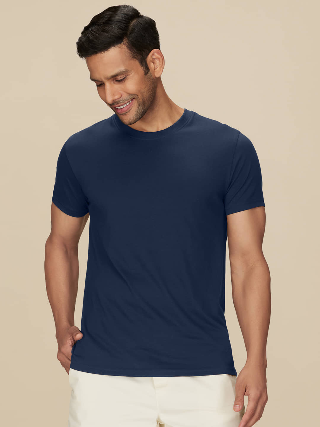 XYXX Pack of 1 Cotton Regular Fit Men's T-Shirt ( Navy )