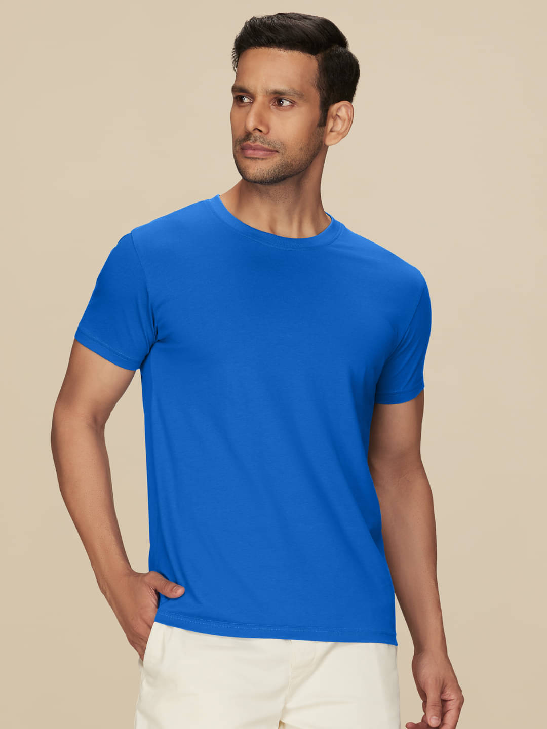     			XYXX Pack of 1 Cotton Regular Fit Men's T-Shirt ( Blue )