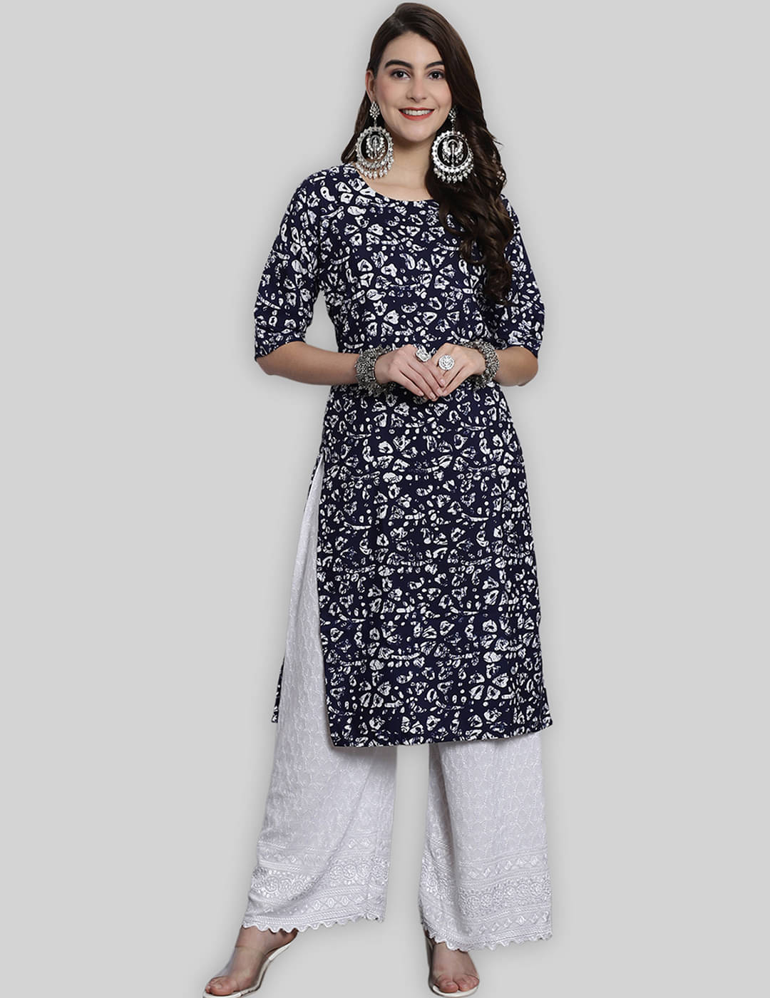 7Threads Crepe Printed Straight Women's Kurti - Black ( Pack of 1 )     			7Threads Crepe Printed Straight Women's Kurti - Black ( Pack of 1 )