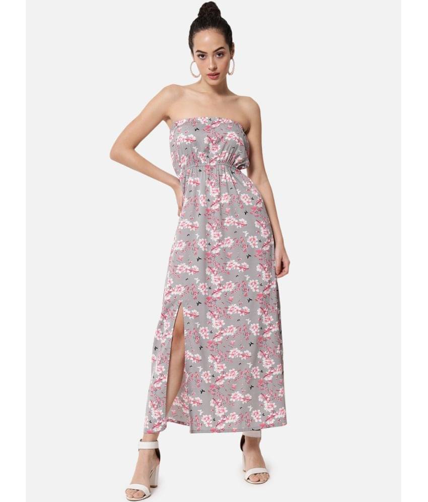ALL WAYS YOU Women Crepe Printed A-line Dress ( Multi Color ) ALL WAYS YOU Women Crepe Printed A-line Dress ( Multi Color )