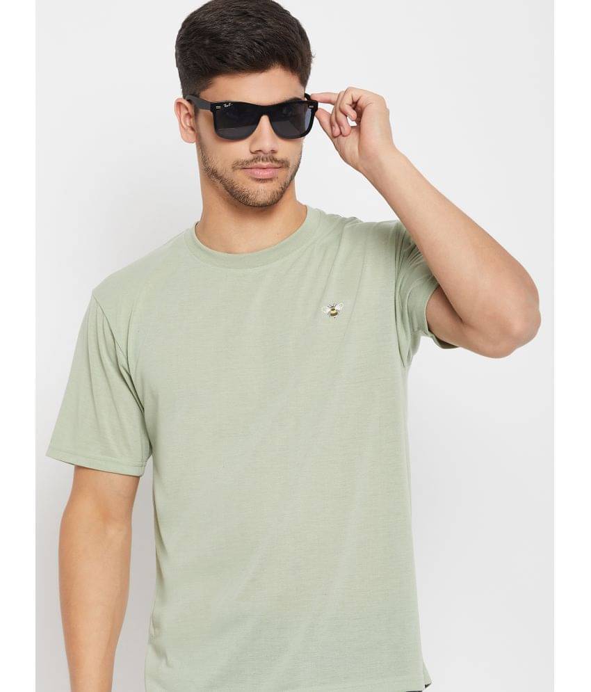 Auxamis Pack of 1 Cotton Blend Regular Fit Men's T-Shirt ( Sea Green ) Auxamis Pack of 1 Cotton Blend Regular Fit Men's T-Shirt ( Sea Green )