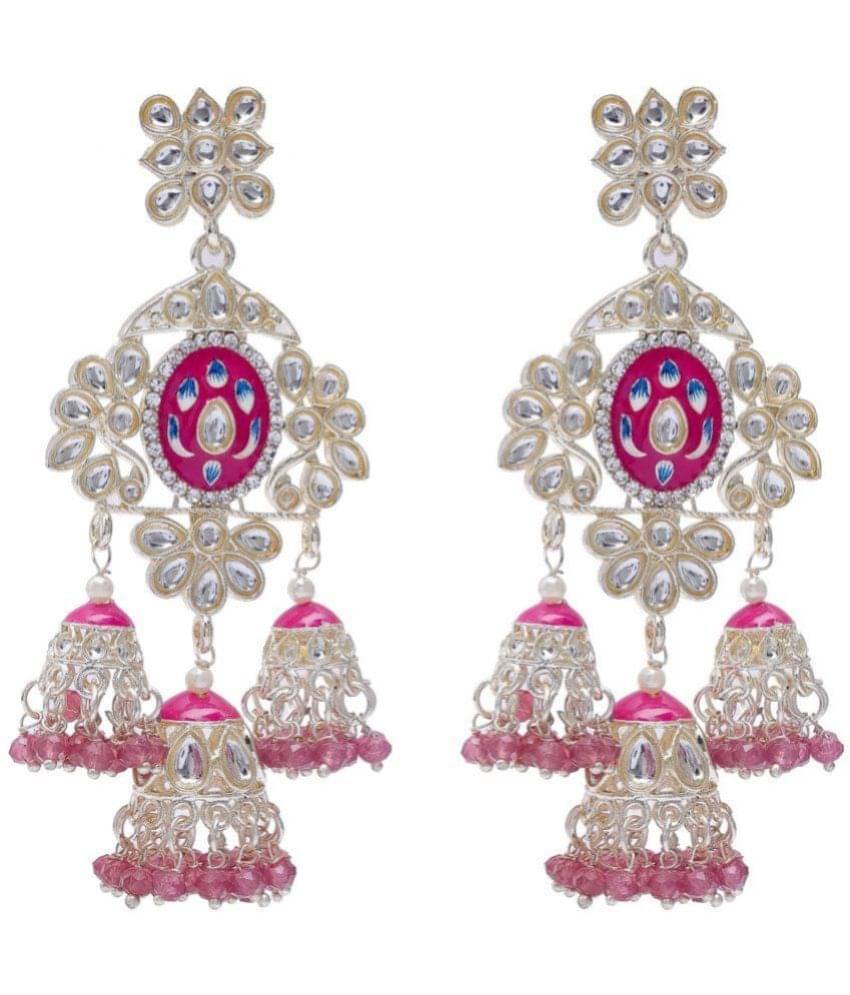     			Jiyanshi fashion Multi Color Jhumki Earrings ( Pack of 1 )