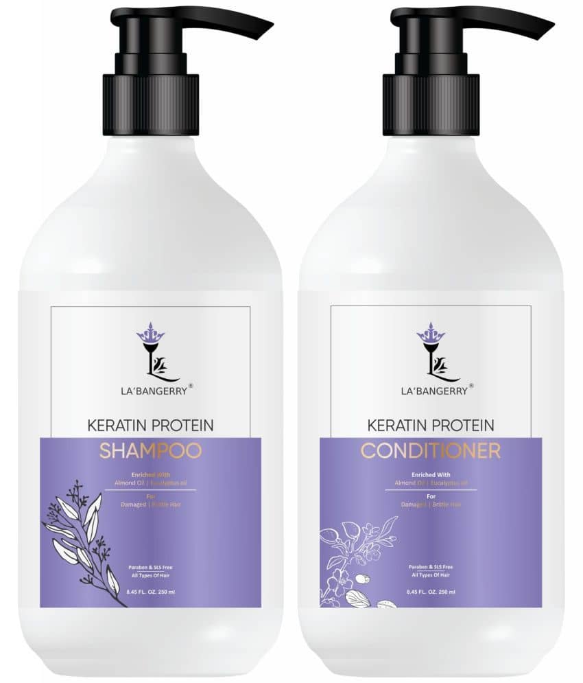 LA'BANGERRY Keratin Protein Shampoo & Keratin Protein Conditioner Combo - 500ml