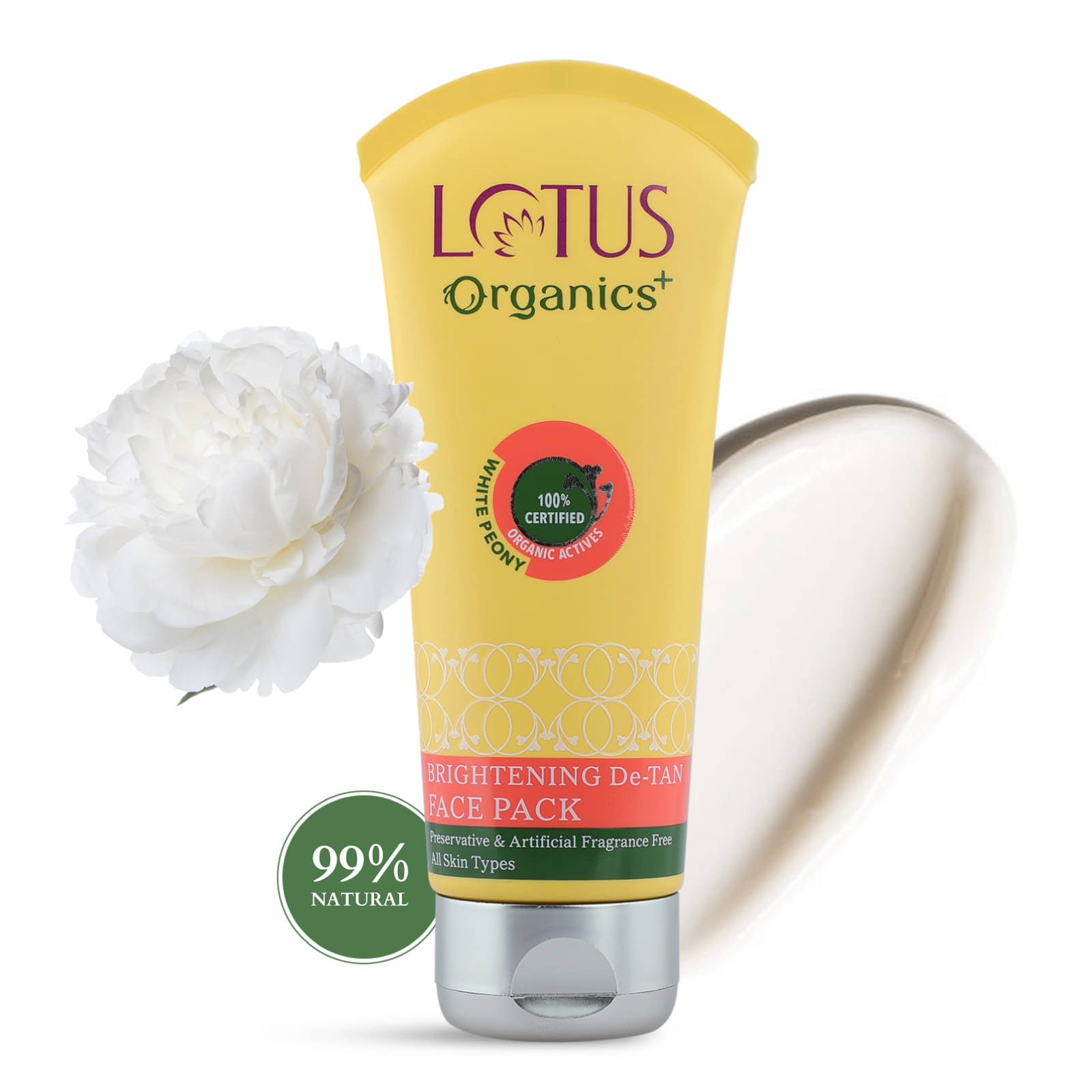     			Lotus Organics+ Brightening De-Tan Face Pack 100g