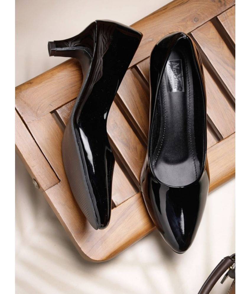 NATSHUZ Black Women's Casual Ballerinas NATSHUZ Black Women's Casual Ballerinas