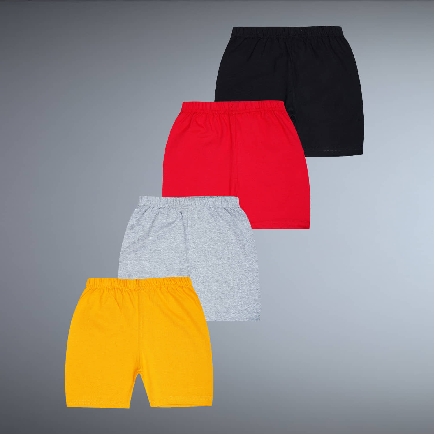 SAN TEE Girls Mustard Cotton Shorts &Capris Pack Of 4 - Shorts | Buy online on ZillyBuy