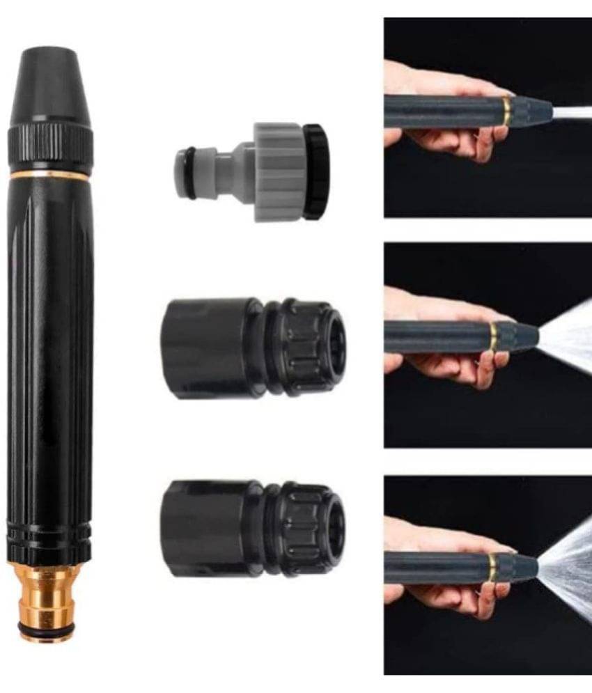     			Tapixaa Water Spray Gun for Car Wash Bike Washing Gun for 1/2" Hose Pipe High Pressure Water Gun Nozzle Adjustable Car Washer Gun Brass Jet Water Spray Nozzle for Garden & Window