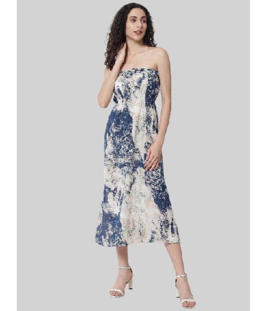     			ALL WAYS YOU Women Crepe Dyed A-line Dress ( Multi Color )