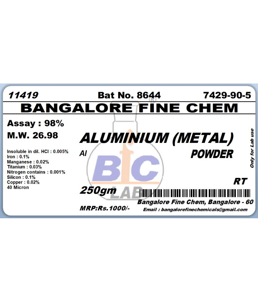     			ALUMINIUM FINE POWDER LR - 250gm