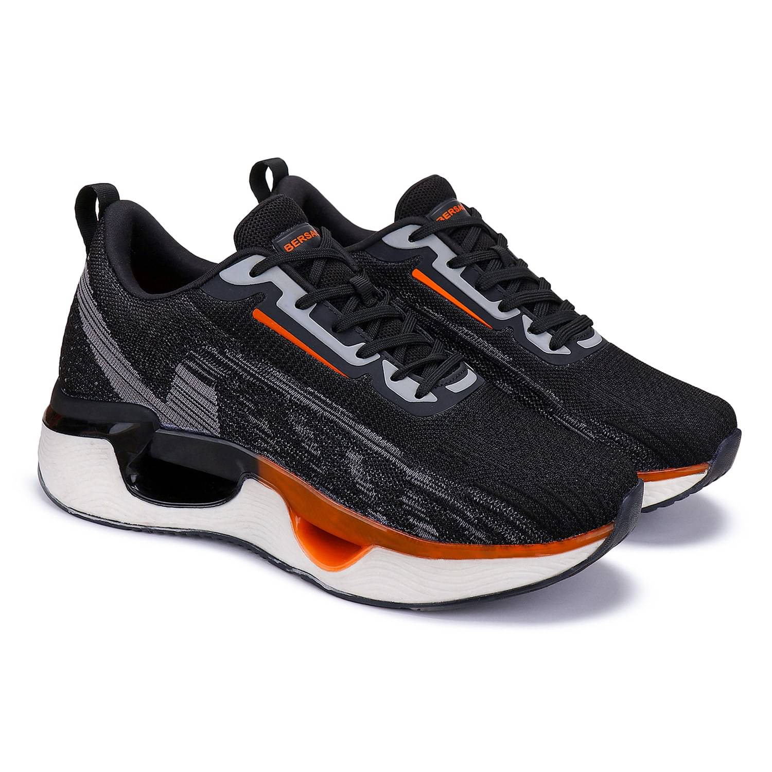     			Bersache Sports Shoes Black Men's Sports Running Shoes