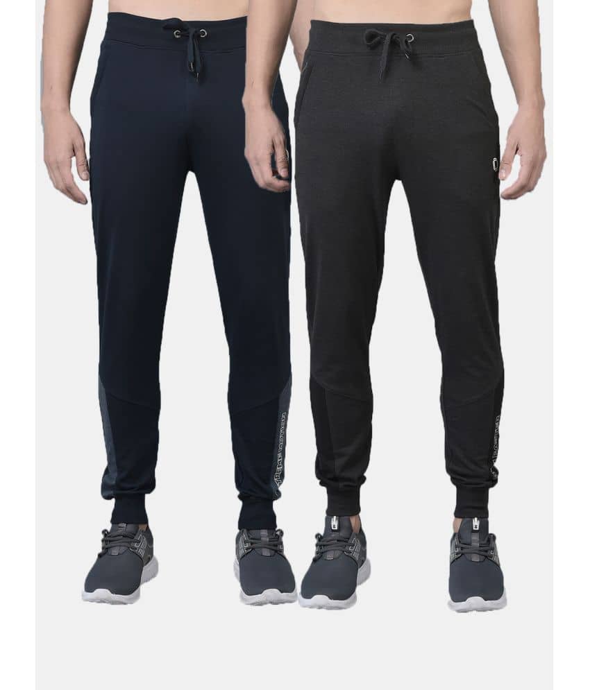Dollar Multicolor Cotton Men's Joggers ( Pack of 2 ) - Track Pants | Buy online on ZillyBuy