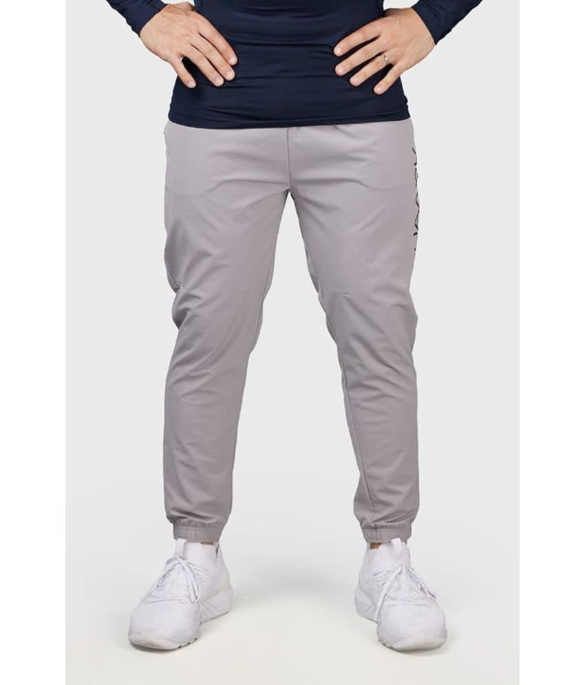 Fuaark Light Grey Nylon Men's Sports Joggers ( Pack of 1 ) - Track Pants | Buy online on ZillyBuy