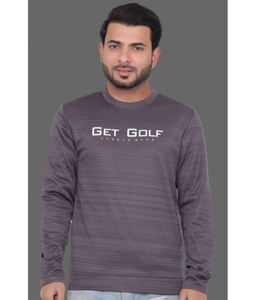     			GET GOLF Fleece Round Neck Men's Sweatshirt - Grey ( Pack of 1 )