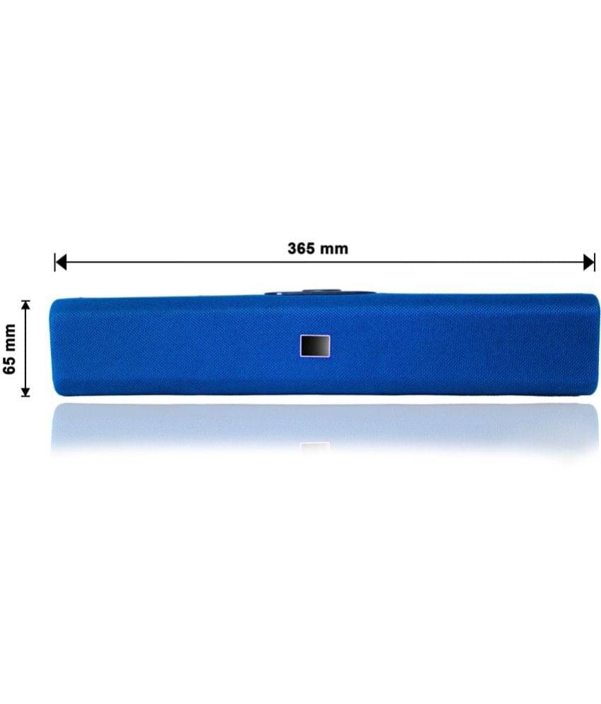     			Musify Wireless soundbar 15 W Bluetooth Speaker Bluetooth V 5.2 with USB,SD card Slot,Aux,3D Bass Playback Time 8 hrs Blue