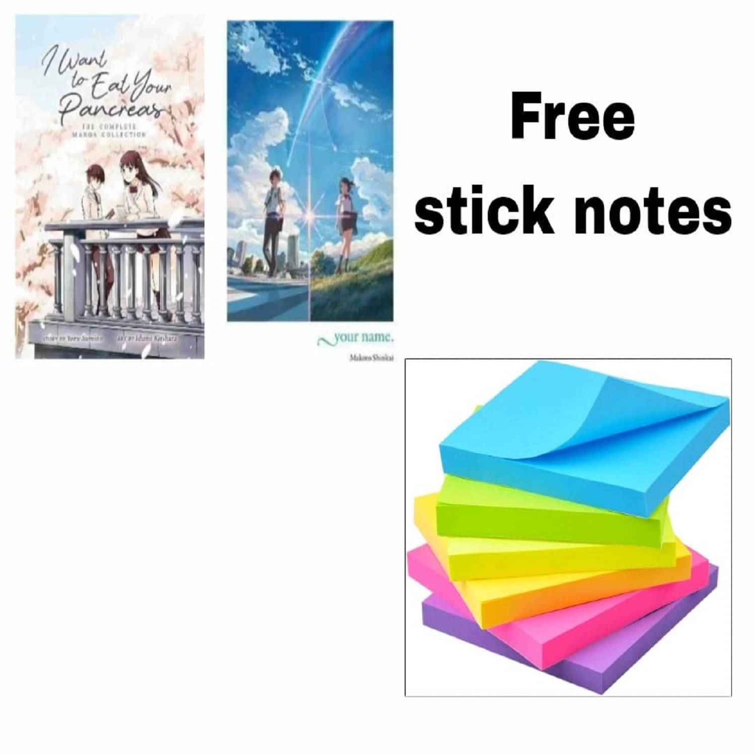     			Your Name. (Light Novel)+I Want To Eat Your Pancreas)& FREE NOTES
