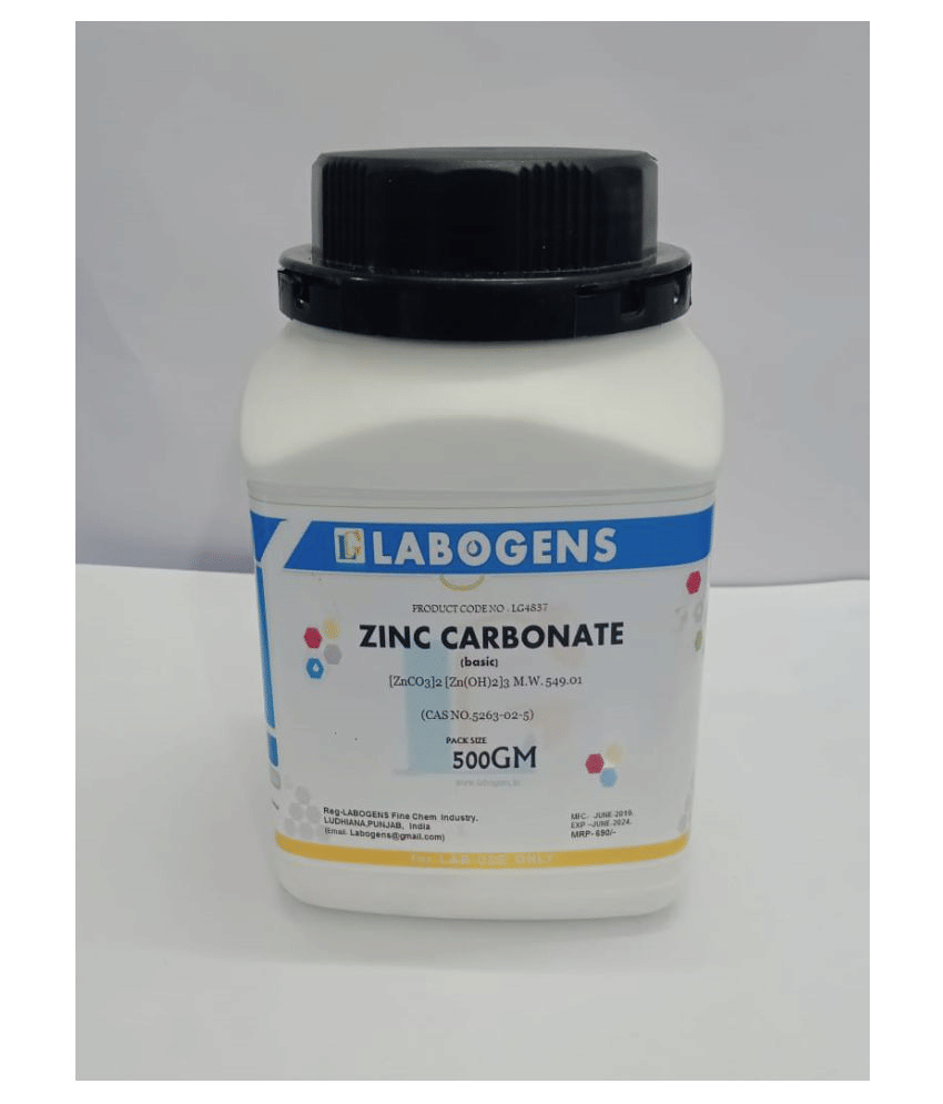 ZINC CARBONATE (basic) (CAS NO.5263-02-5) 500 GM
