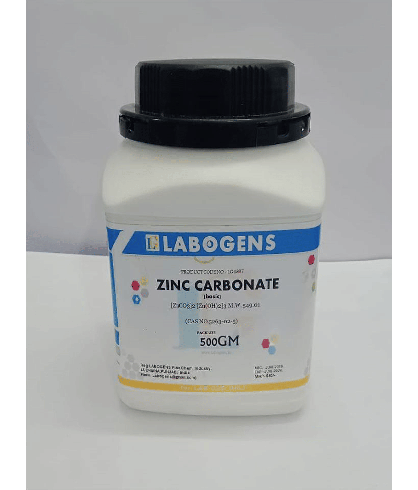 ZINC CARBONATE (basic) (CAS NO.5263-02-5) 500 GM - Stationery | Buy online on ZillyBuy