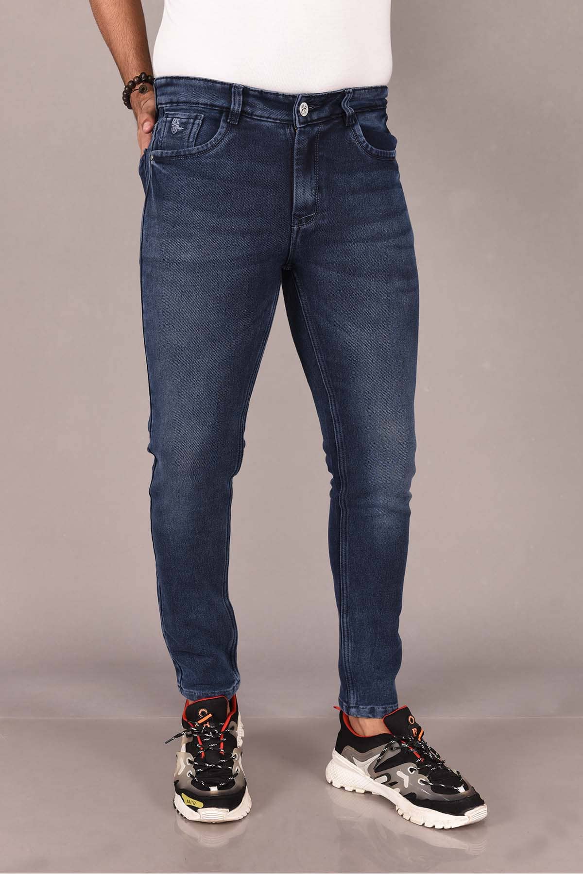 Aflash Slim Fit Faded Men's Jeans - Grey ( Pack of 1 ) - Jeans | Buy online on ZillyBuy