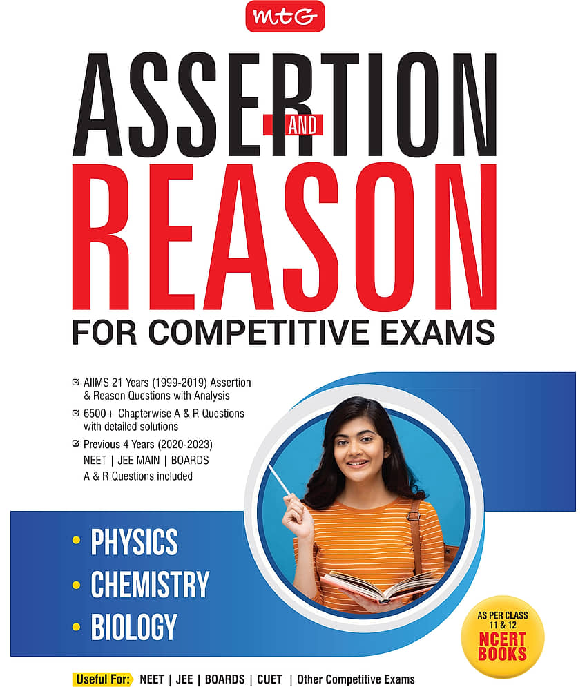 Assertion & Reason For Competitive Exams Book | Previous 4 Years NEET, JEE Main & Boards Assertion & Reason Questions Included | 6500+ Chapterwise Questions with Detailed Solutions - Stationery | Buy online on ZillyBuy