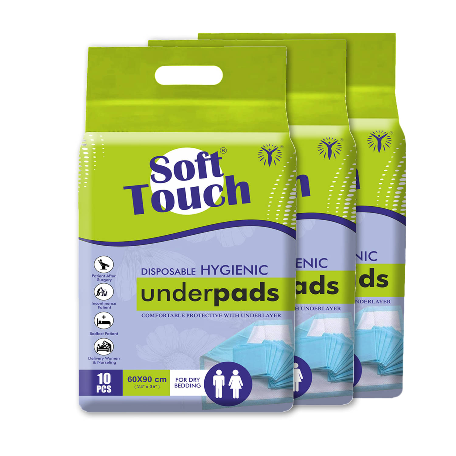     			BEA DIVA Soft touch Adult or Old Age Diaper Pants | Wetness Indicator & Up To 10 Hours Absorption | Unisex, Anti-Rash, Soft As Cotton | Size- Large | Count-30 (Pack Of 3)