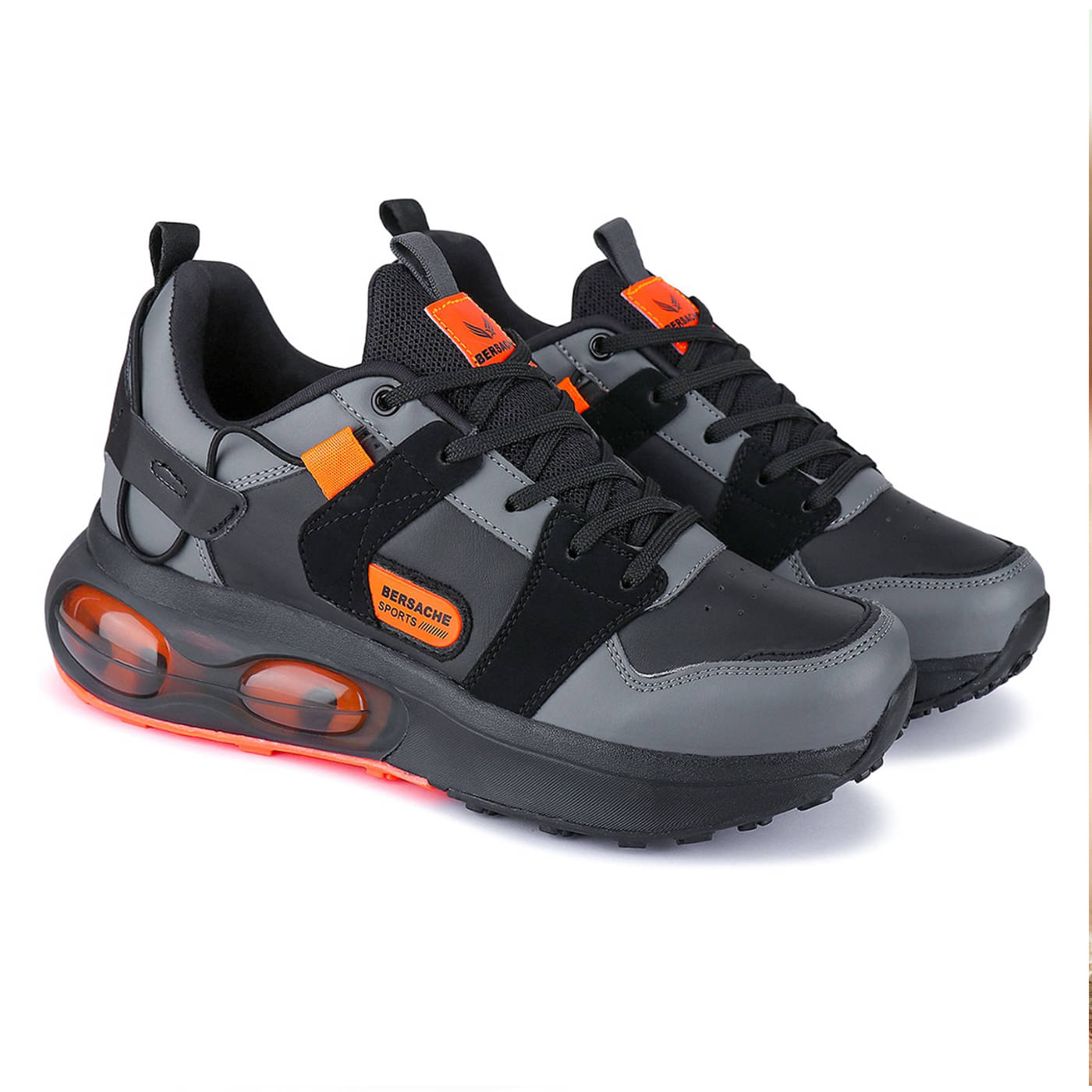 Bersache Men Casual Shoes Black Men's Outdoor Shoes Bersache Men Casual Shoes Black Men's Outdoor Shoes