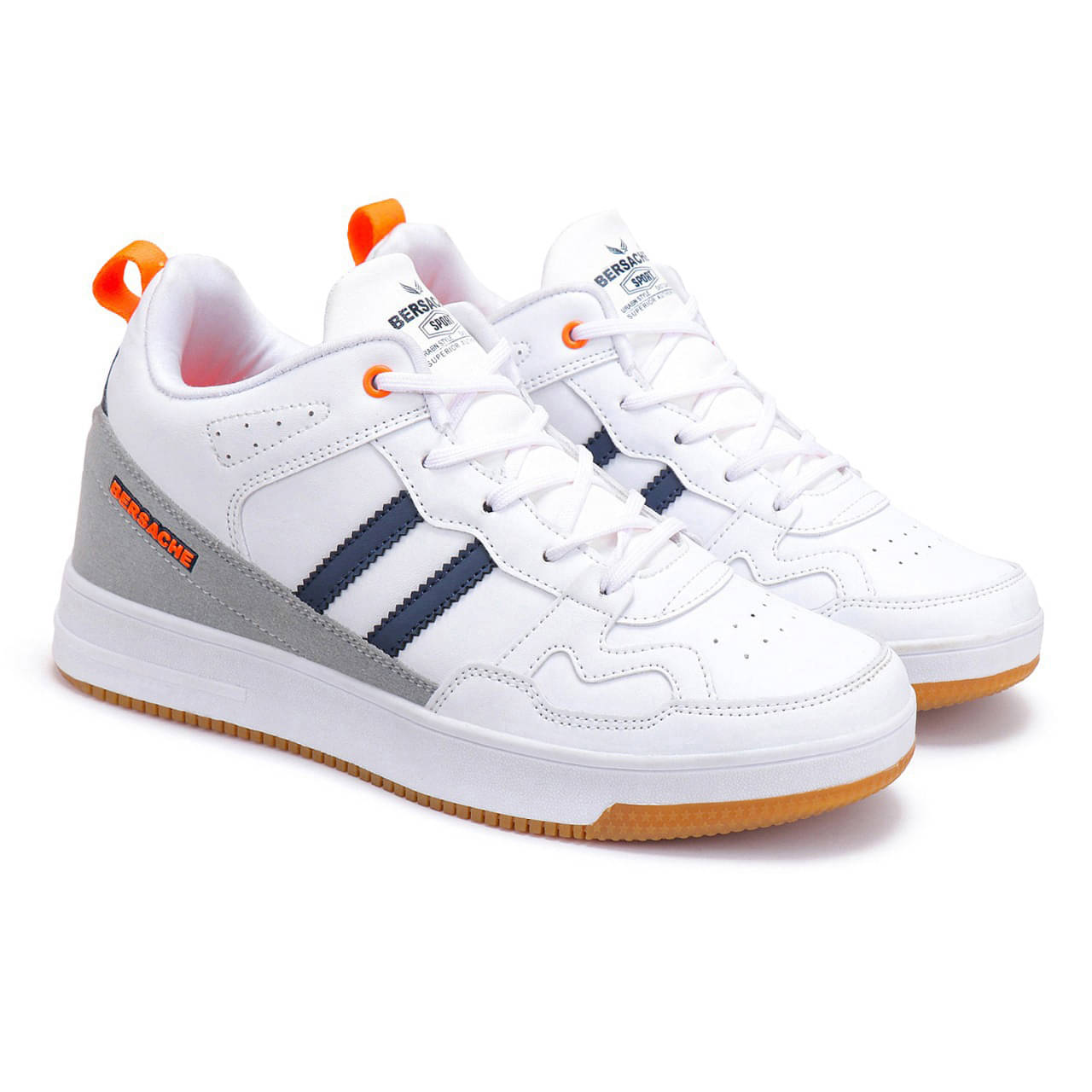     			Bersache Men Casual Shoes White Men's Outdoor Shoes