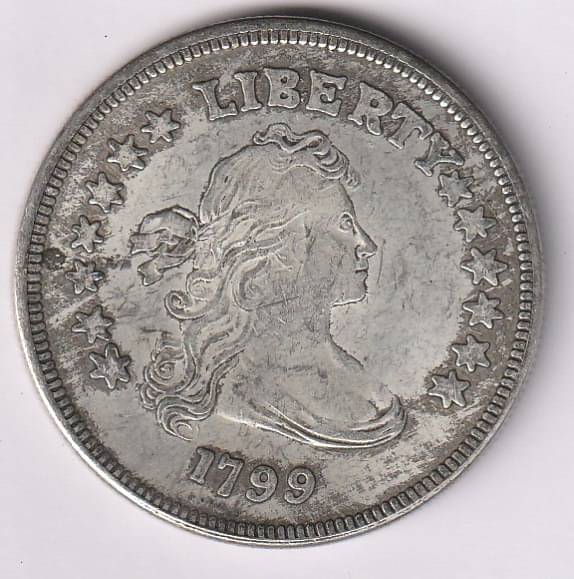     			Big ⭐1799⭐ 1 Dollar ⭐ Eagle ⭐ old United States of America⭐ Rare Coin