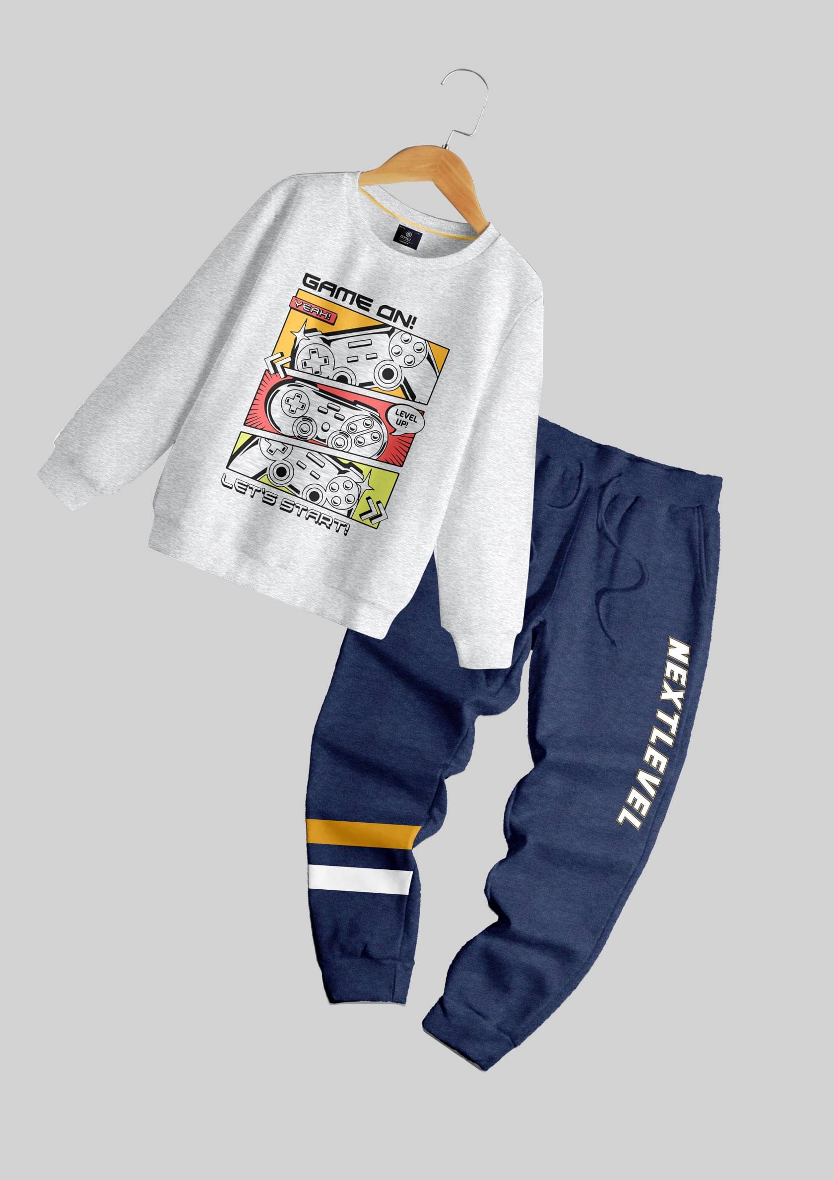 CODEZ Pack of 1 Boys Fleece Sweatshirt & Trackpant ( Multicolor ) CODEZ Pack of 1 Boys Fleece Sweatshirt & Trackpant ( Multicolor )