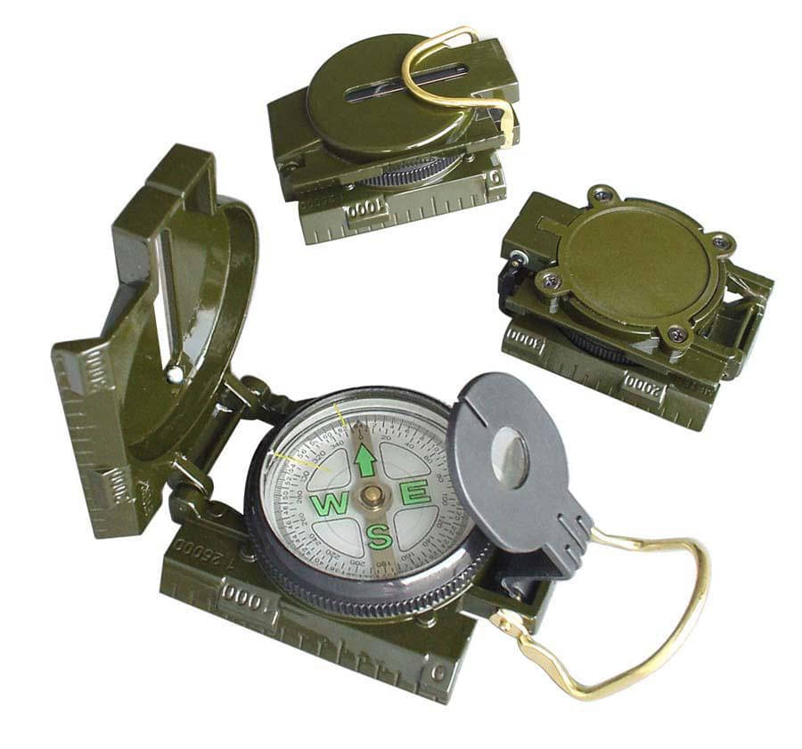     			JGG-Metal Hand Held Lensatic Waterproof Army Outdoor Camping Compass (Green)