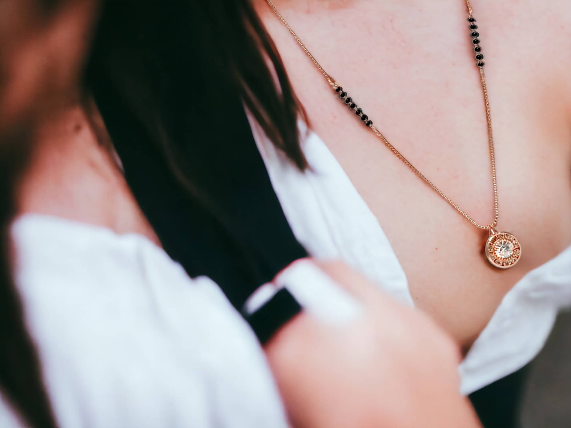     			JIPPA Rose Gold Mangalsutra ( Pack of 1 )