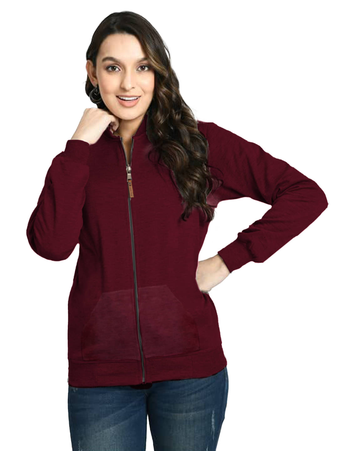 Leotude - Fleece Maroon Bomber Jackets Leotude - Fleece Maroon Bomber Jackets