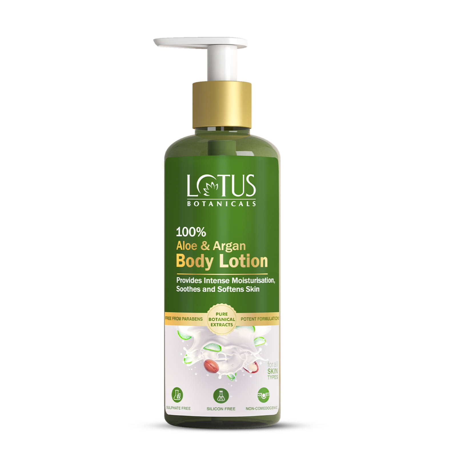     			Lotus Botanicals 100% Aloe & Argan Body Lotion (280 ml)