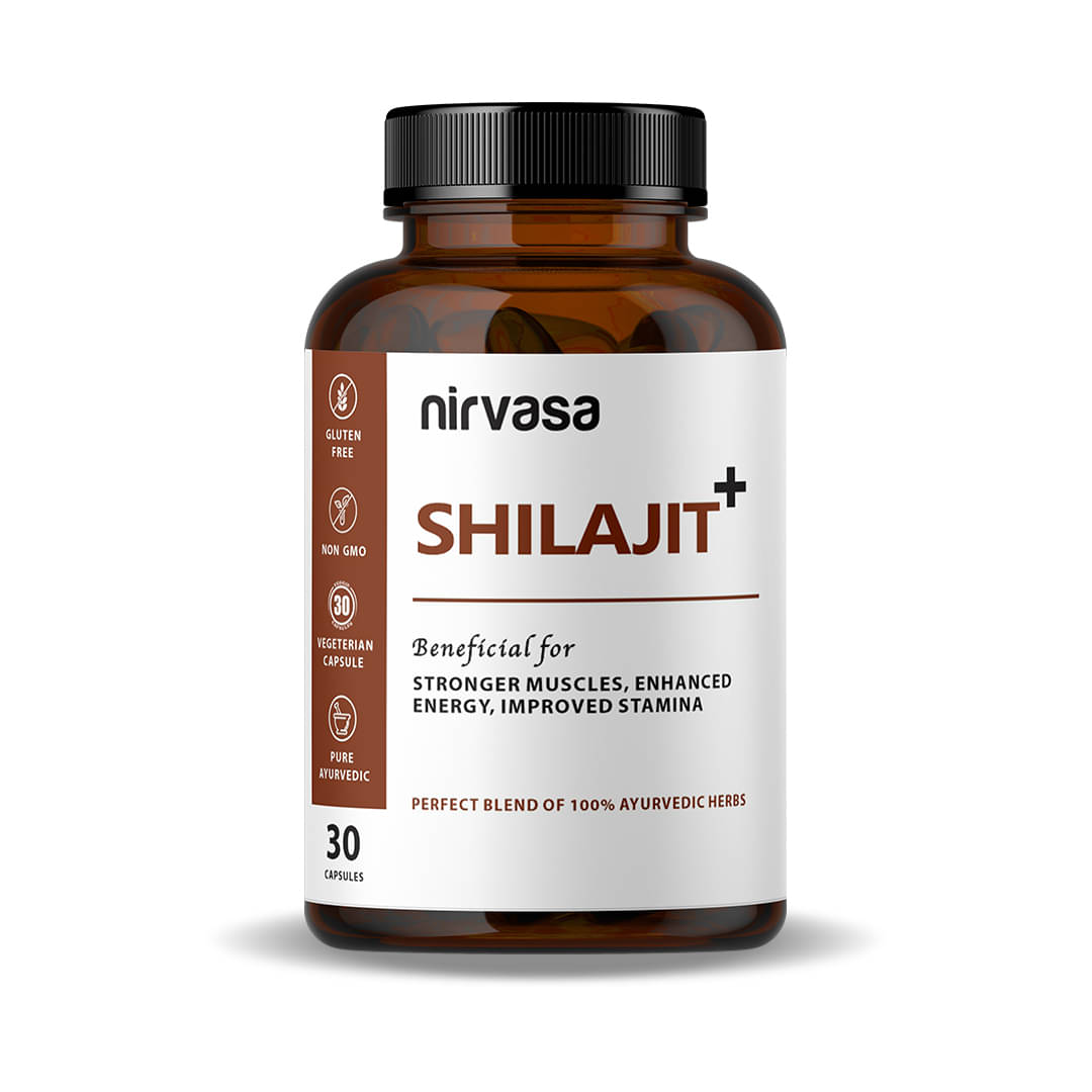 Nirvasa Shilajit Capsules With Safed Musli, Ashwagandha & Kaunch Beej , 30 Capsules 800 Mg Nirvasa Shilajit Capsules With Safed Musli, Ashwagandha & Kaunch Beej , 30 Capsules 800 Mg