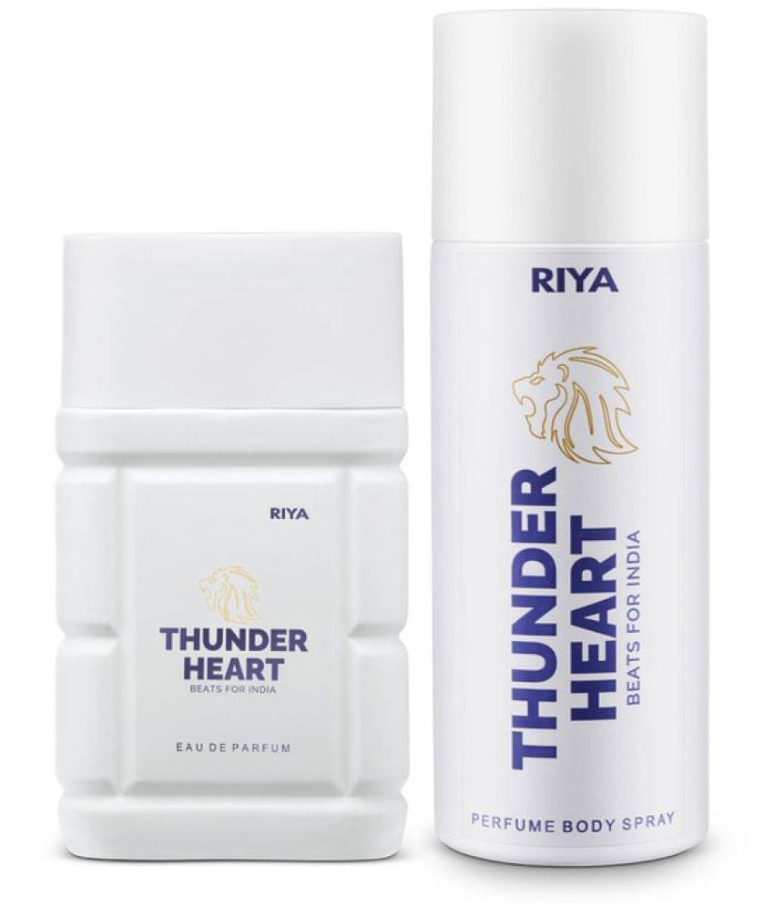 Riya Thunder Heart White EDP 100 ml & White Deo 150 ml Deodorant Spray & Perfume For Unisex 250 ml ( Pack of 2 ) Riya Thunder Heart White EDP 100 ml & White Deo 150 ml Deodorant Spray & Perfume For Unisex 250 ml ( Pack of 2 )