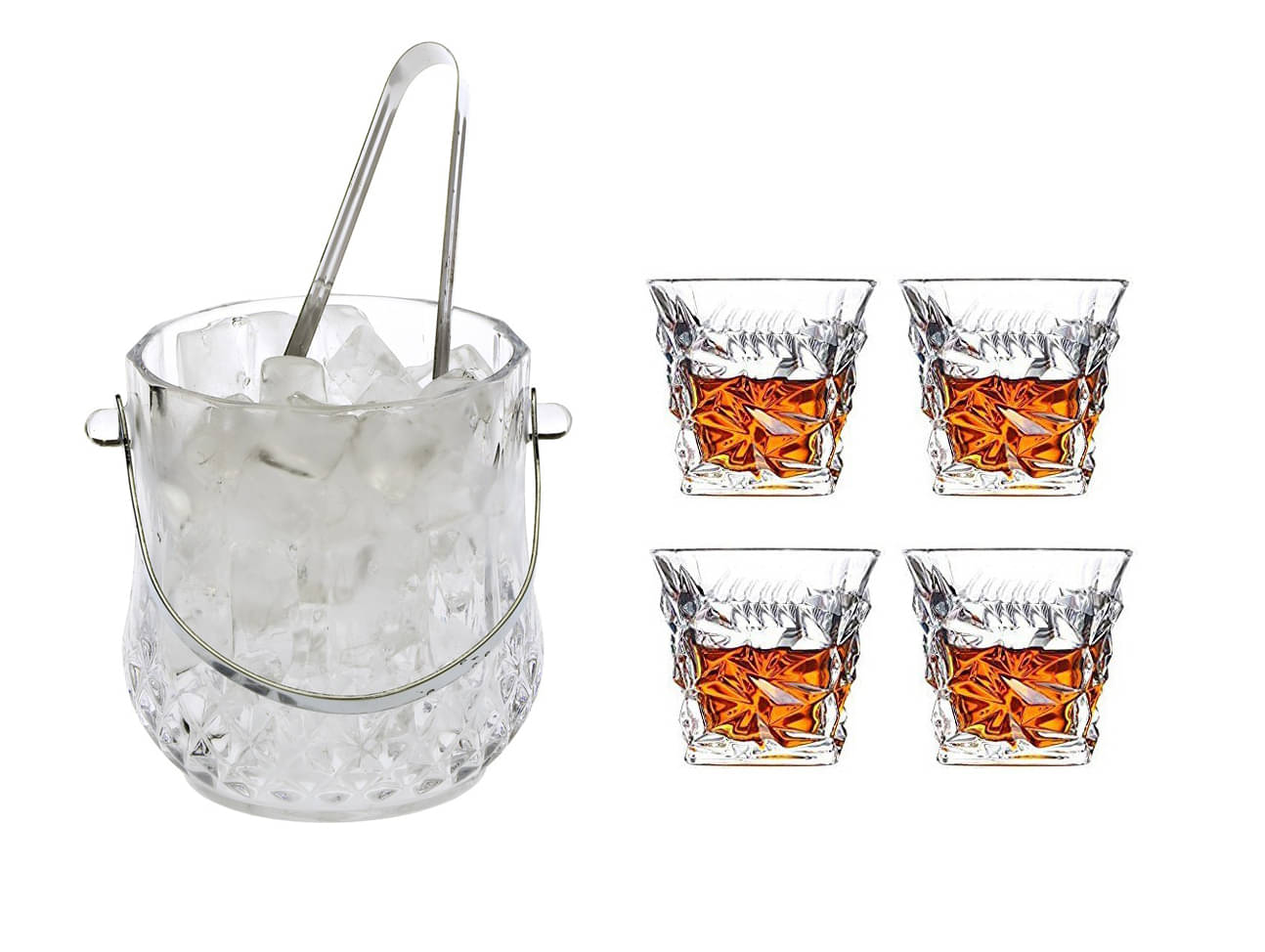     			Somil Glass Single Walled Ice Bucket