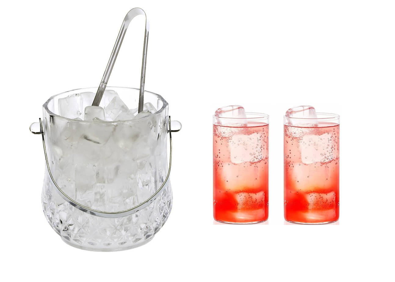     			Somil Glass Single Walled Ice Bucket