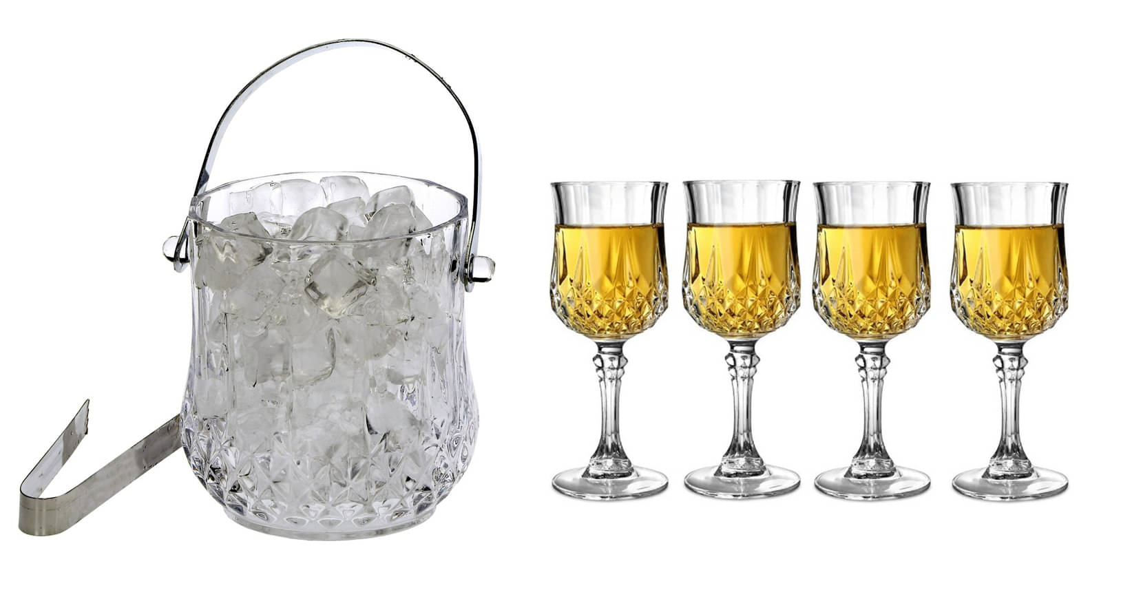     			Somil Glass Single Walled Ice Bucket