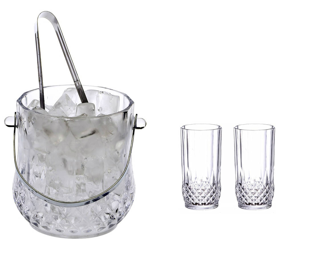     			Somil Glass Single Walled Ice Bucket