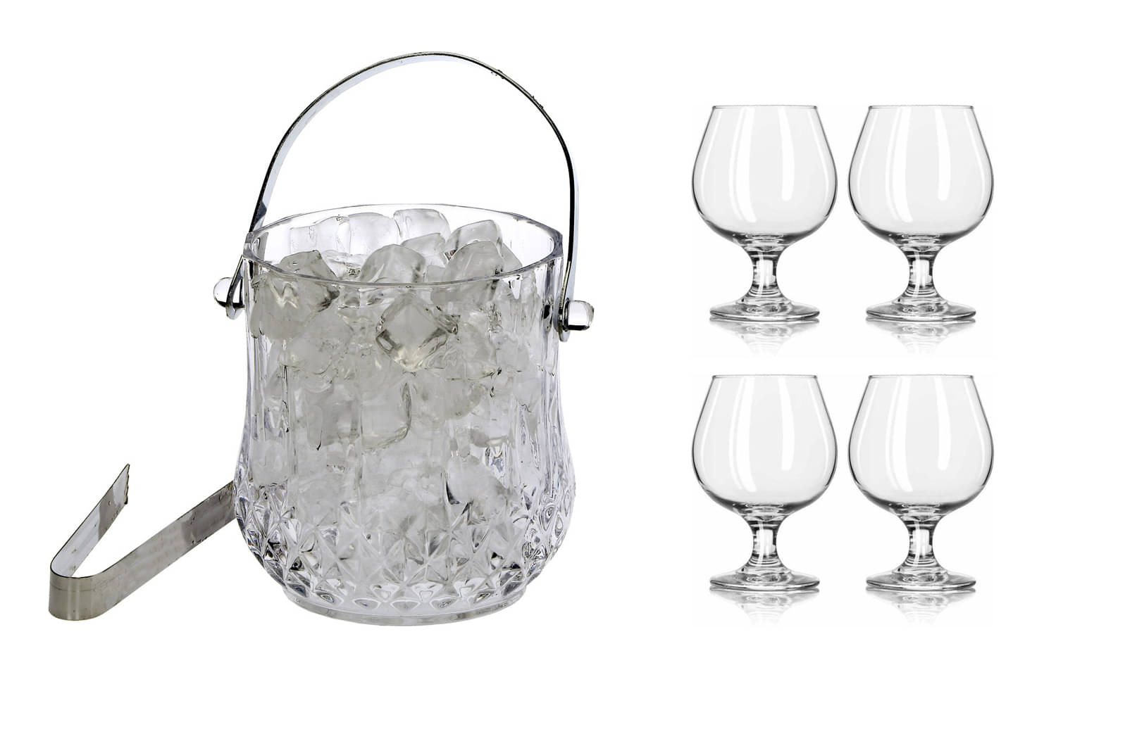     			Somil Glass Single Walled Ice Bucket