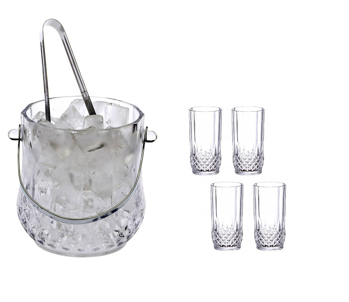     			Somil Glass Single Walled Ice Bucket