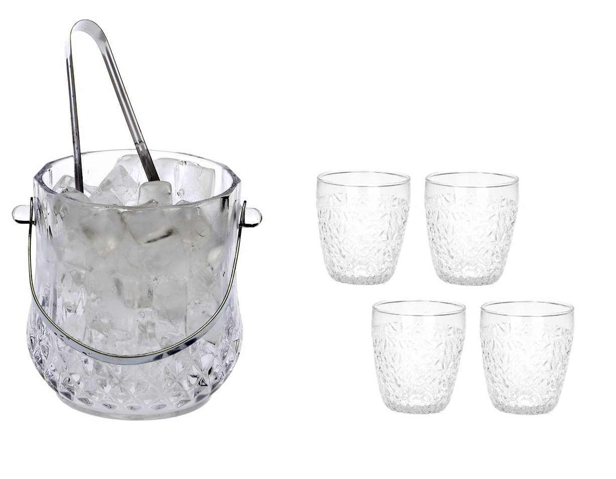     			Somil Glass Single Walled Ice Bucket