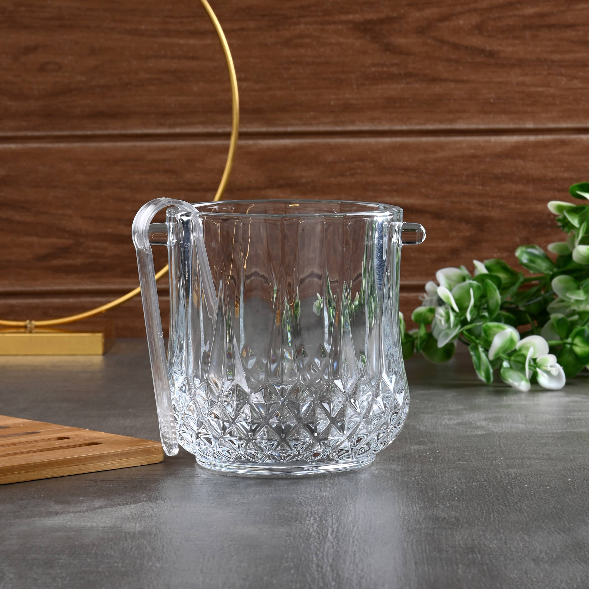     			Somil Glass Single Walled Ice Bucket