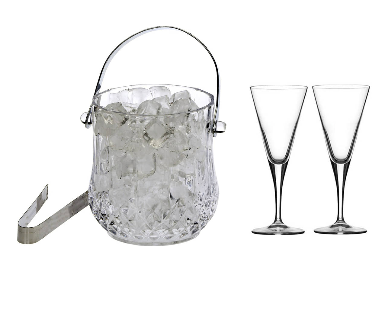    			Somil Glass Single Walled Ice Bucket