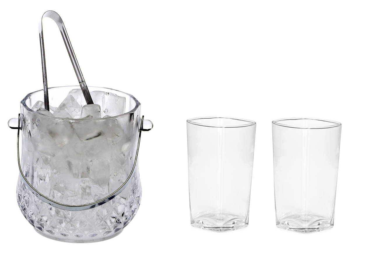     			Somil Glass Single Walled Ice Bucket